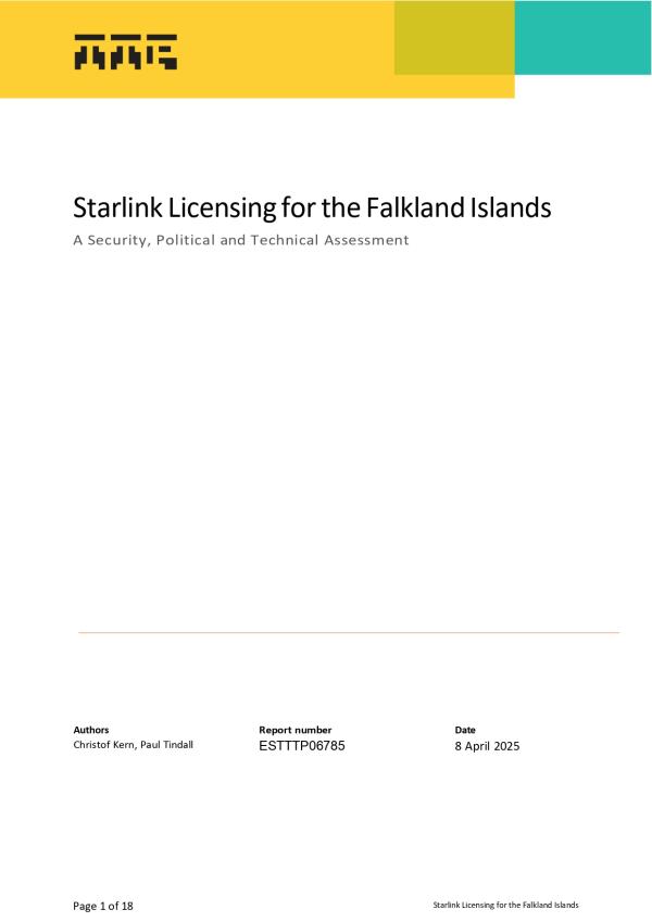 TTP Starlink Licensing for the Falkland Islands Paper Final page 1