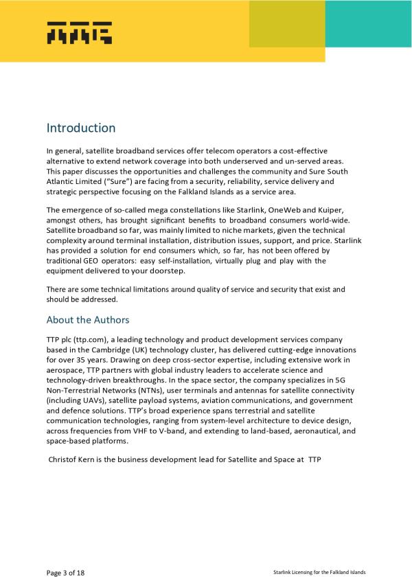 TTP Starlink Licensing for the Falkland Islands Paper Final page 3