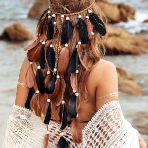 Feather headband